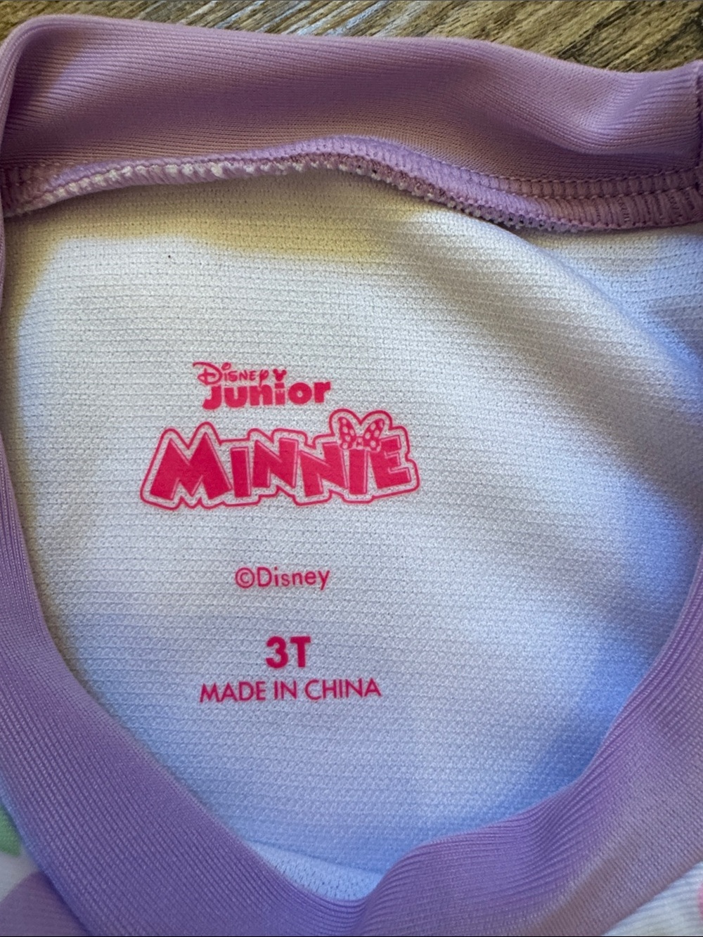 Disney Girls White Pink Purple Floral Minnie Swim Set - Picture 2 of 3